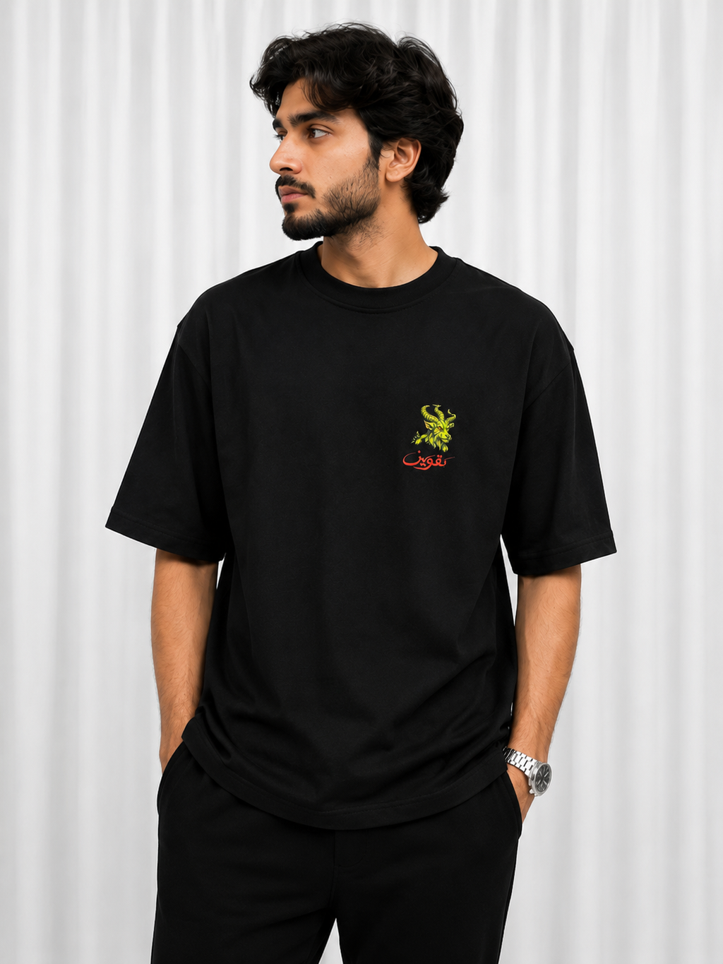 Oversized Tee Shirt - Black