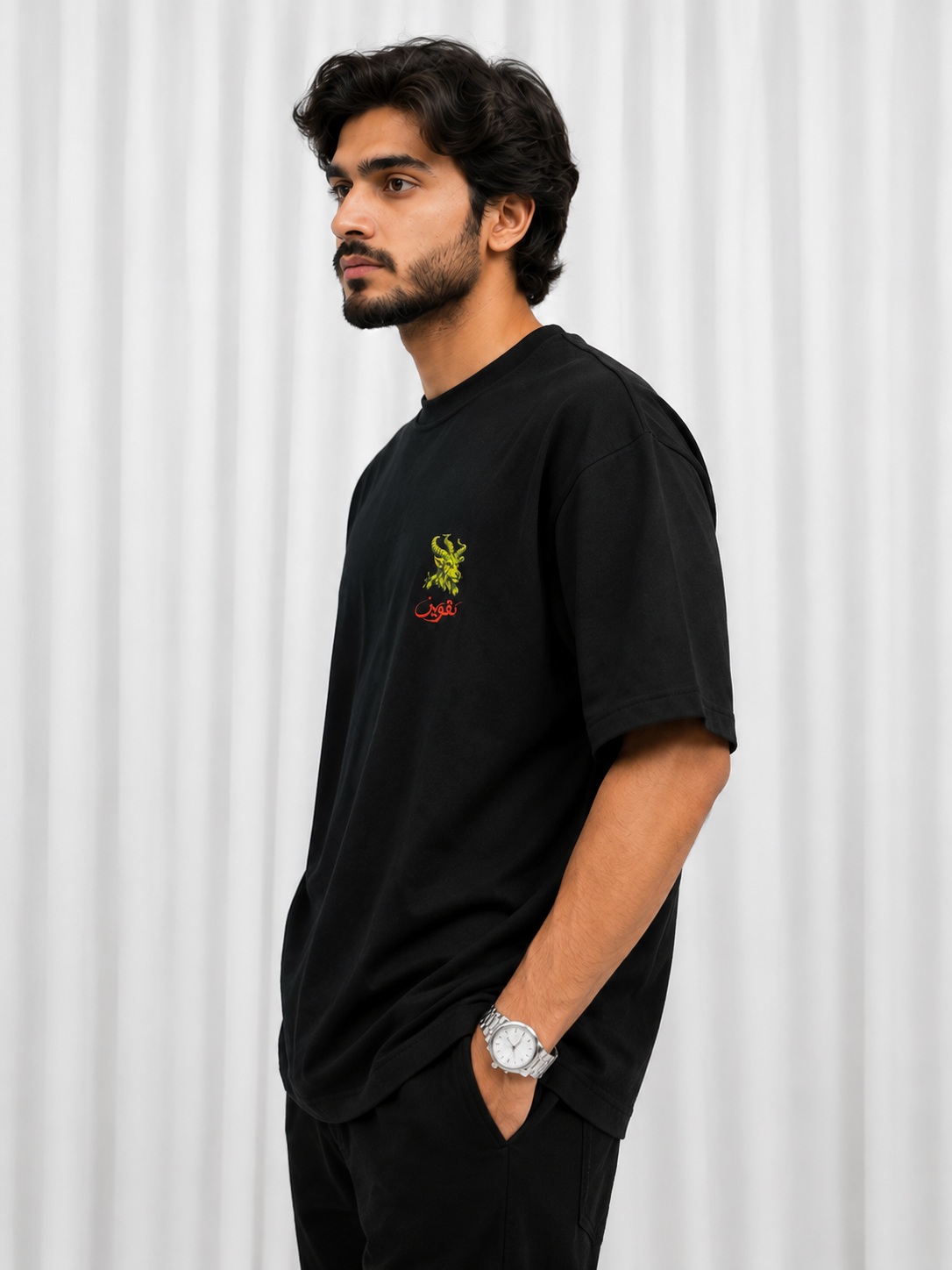 Oversized Tee Shirt - Black