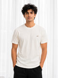 Regular Crew Neck Tee Shirt - Cream